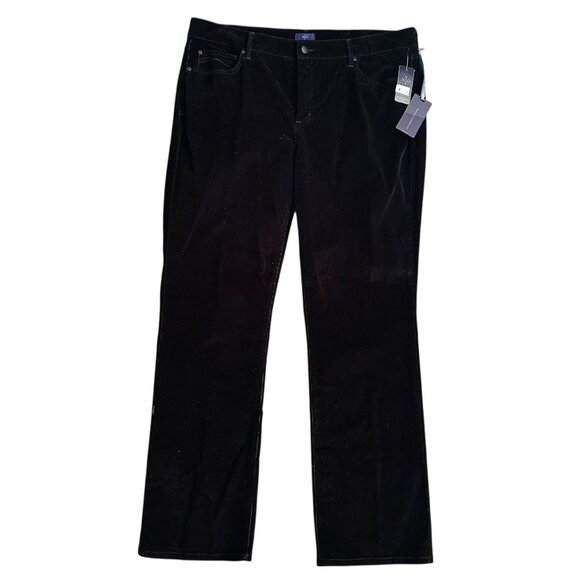 NYDJ Women's Size Plus 18W Corduroy Lift & Tuck Technology Mahogany Pants NEW - Picture 1 of 5